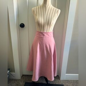 Pink Vintage Style Vivien Half Circle Skirt